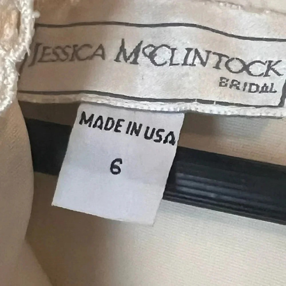 Jessica McClintock Vintage Off White Bridal 2-Piece Lace Suit - Picture 8 of 16